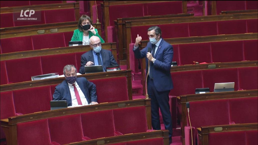 Julien Aubert, le 11 mars 2021 à l'Assemblée nationale