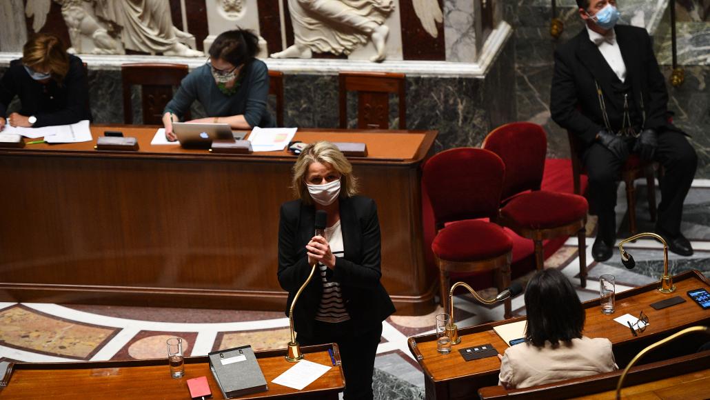 Barbara Pompili à l'Assemblée nationale, le 4 mai 2021