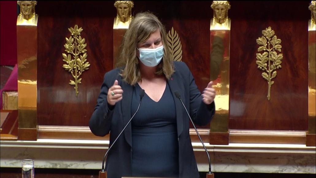 Mathilde Panot à l'Assemblée nationale, le 6 mai 2021