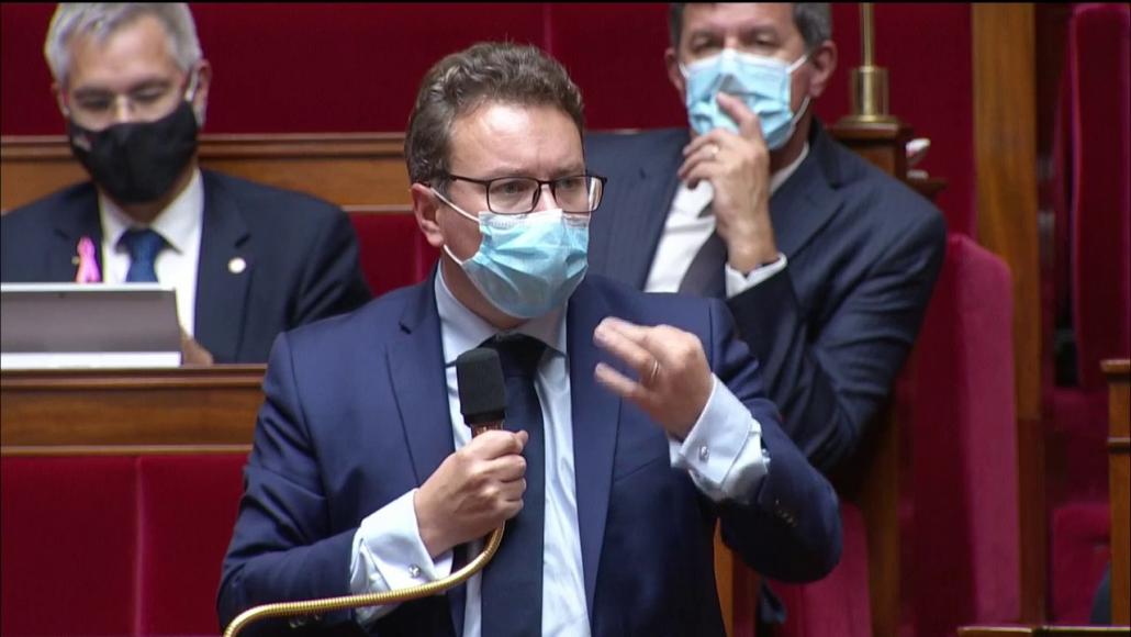 Guillaume Gouffier-Cha à l'Assemblée nationale, le 20 octobre 2021.