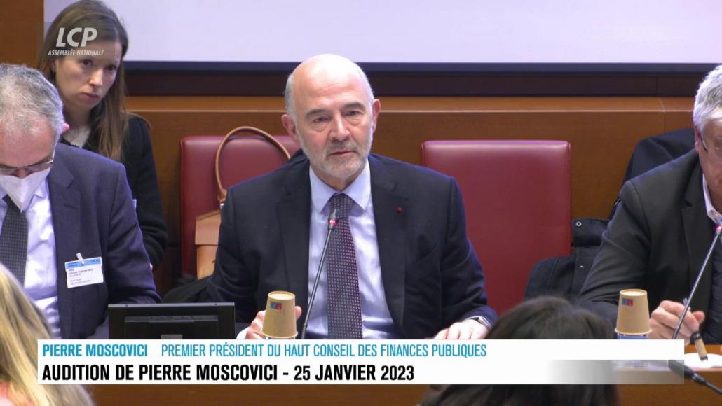 Pierre Moscovici, le 25 janvier 2023, à l'Assemblée nationale. LCP