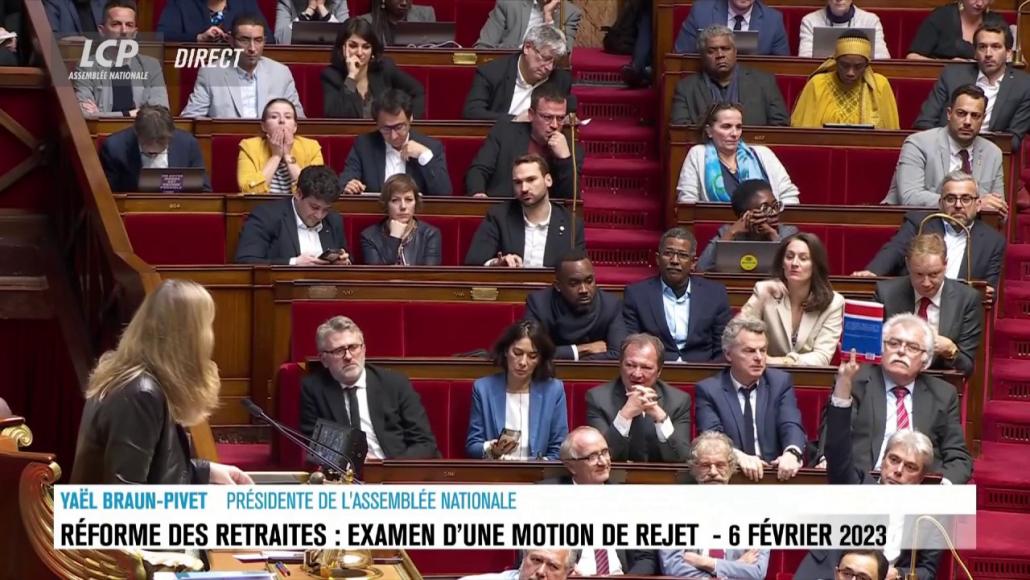 Assemblée nationale, le 6 février 2023.