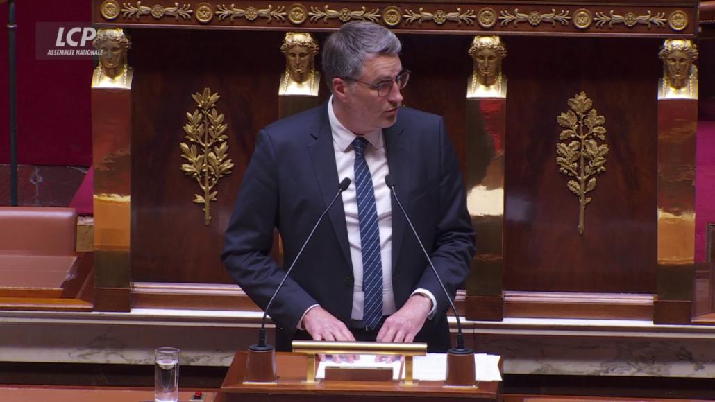 Florent Boudié (Renaissance) à l'Assemblée, mercredi 10 mai 2023