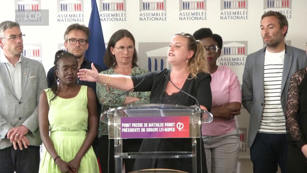 Mathilde Panot, le 21 juin 2023, à l'Assemblée nationale. LCP