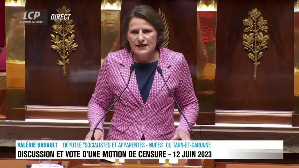 Valérie Rabault, le 12 juin 2023, à l'Assemblée nationale. LCP