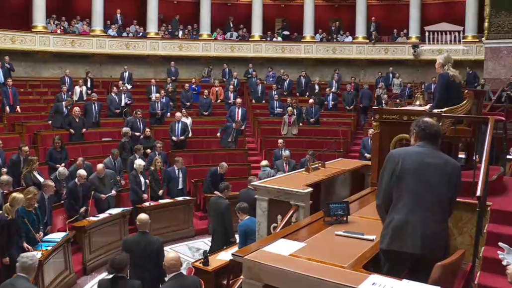 L'Assemblée nationale lors de la séance des questions au gouvernement, le 22 novembre 2022. Source : Assemblée nationale.