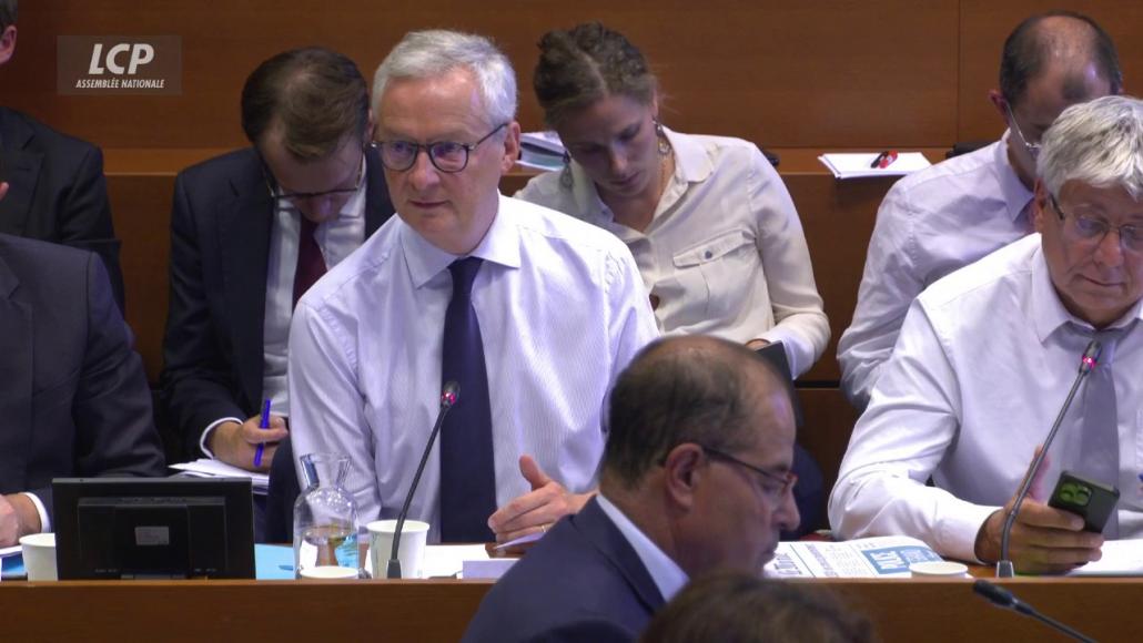  Audition de Bruno Le Maire en commission des finances, le 27 septembre 2023