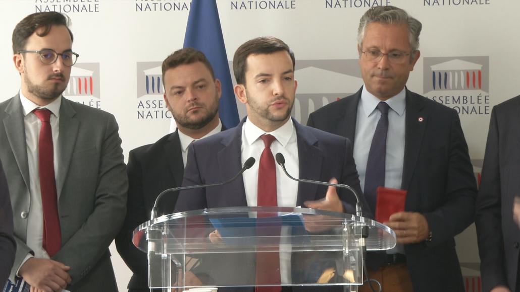 Jean-Philippe Tanguy à l'Assemblée nationale, le 19 septembre 2023. LCP