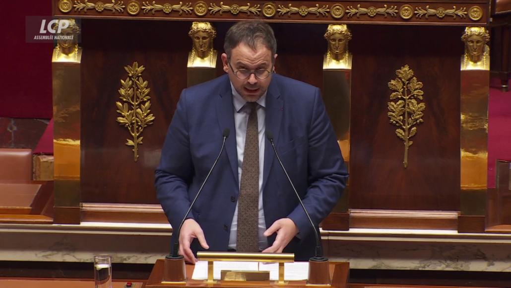 Aurélien Rousseau, le ministre de la Santé et de la Prévention, à l'Assemblée nationale. LCP