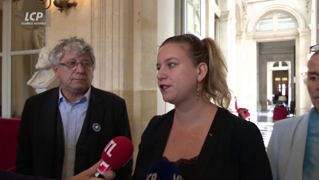 Mathilde Panot, le 8 novembre 2023, à l'Assemblée nationale. LCP