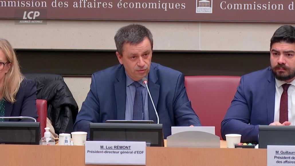 Luc Rémont, lors de son audition à l'Assemblée nationale, le 13 décembre 2023. LCP