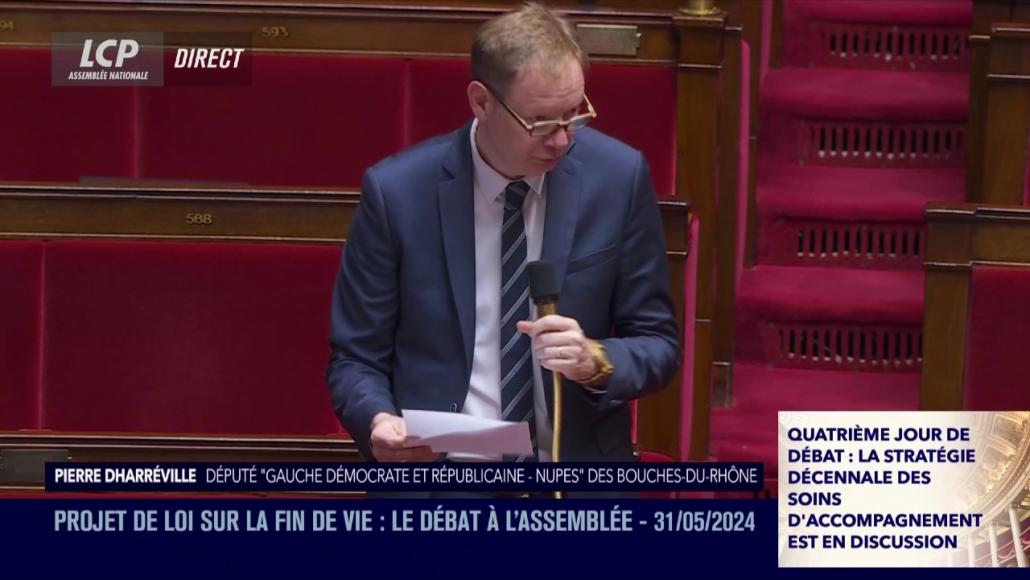 Pierre Dharréville dans l'hémicycle de l'Assemblée nationale, le 31 mai 2024.