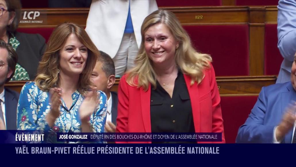 Yaël Braun-Pivet a été réélue présidente de l'Assemblée nationale le jeudi 18 juillet. LCP