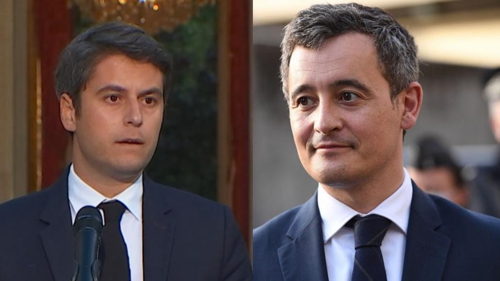 Gabriel Attal et Gérald Darmanin 