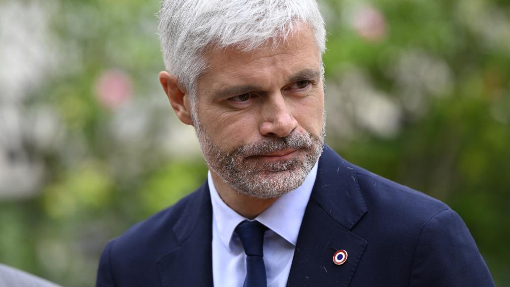 Laurent Wauquiez à l'Elysée, le 23 août. Daniel Pier / NurPhoto / NurPhoto via AFP.