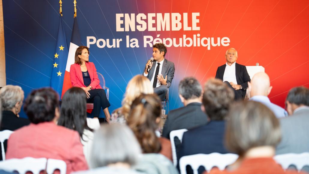 Gabriel Attal lors de la journée parlementaire EPR