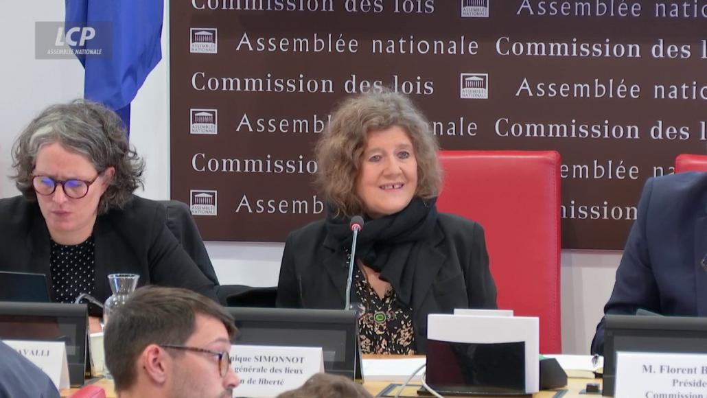 Dominique Simonnot, Contrôleure générale des lieux de privation de liberté (CGLPL) à l'Assemblée nationale, le 18 septembre 2024.