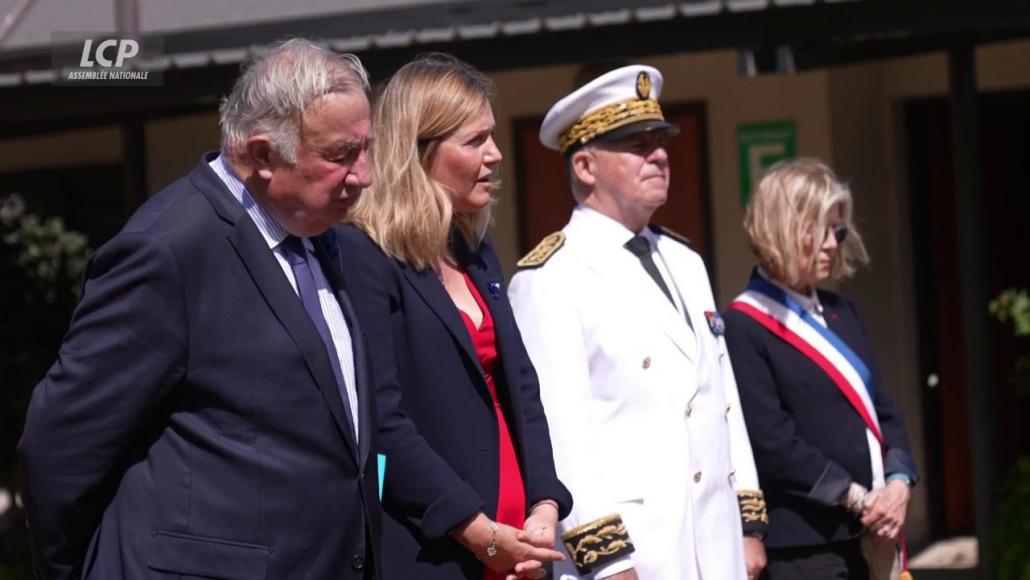 Yaël Braun-Pivet et Gérard Larcher au Sénat coutumier de Nouvelle-Calédonie