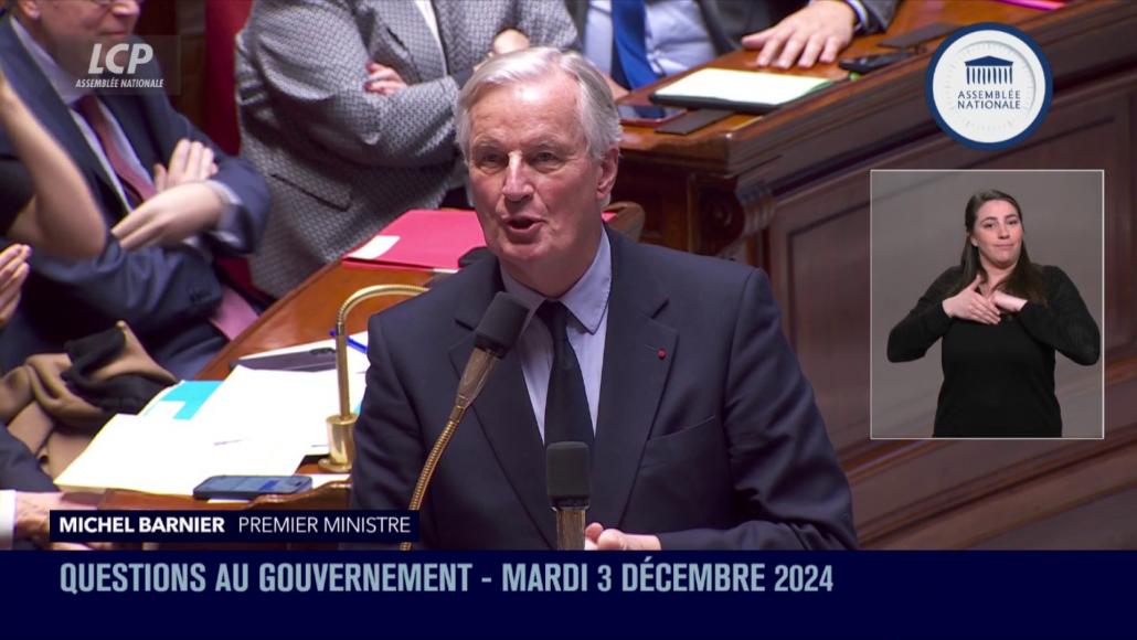 Michel Barnier LCP 03/12/2024