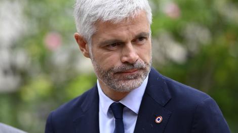 Laurent Wauquiez à l'Elysée, le 23 août. Daniel Pier / NurPhoto / NurPhoto via AFP.