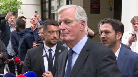 Michel Barnier lors des journées parlementaires d'Horizons