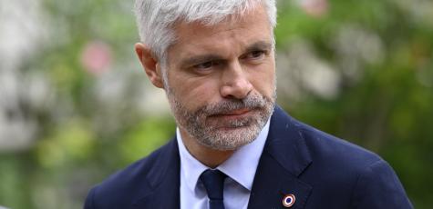 Laurent Wauquiez à l'Elysée, le 23 août. Daniel Pier / NurPhoto / NurPhoto via AFP.