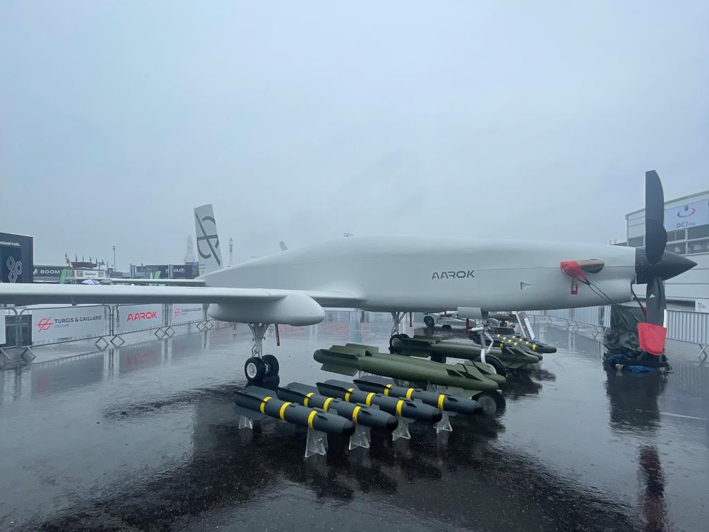 Le drone Aarok au salon du Bourget, le 22 juin 2023.